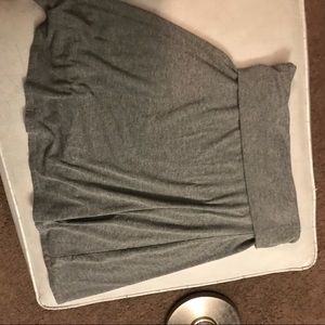 Old Navy grey stretchy fold over skirt